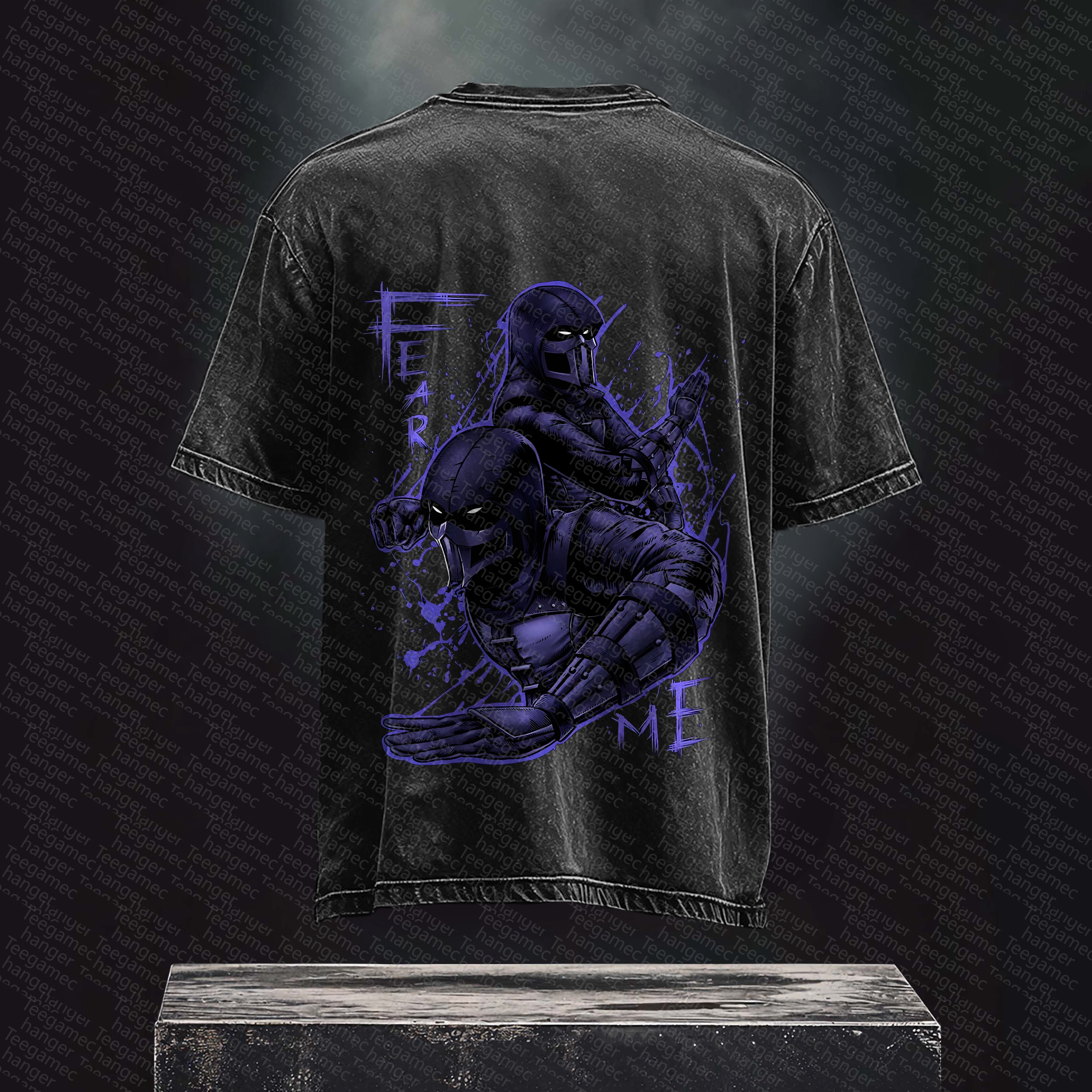 Unisex  Inspired Vintage Washed T-Shirt丨 Mortal Kombat