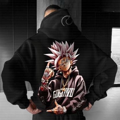 Unisex Anime Inspired Vintage Plush Hoodie