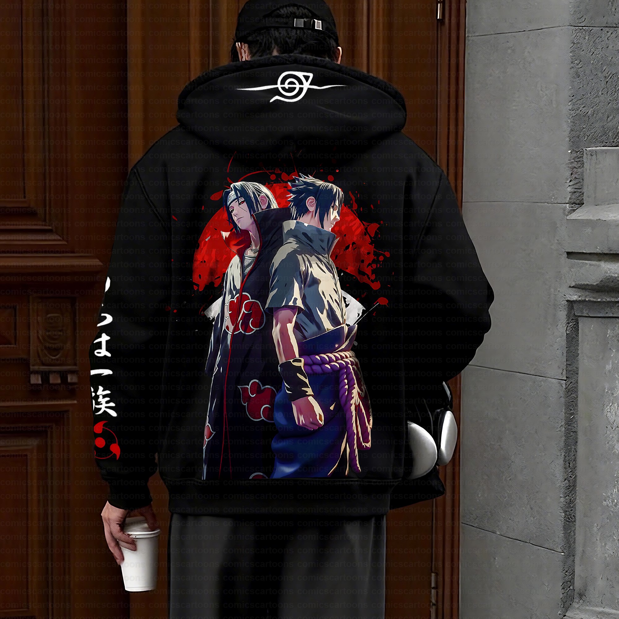 Unisex Graphic Streetwear Vintage Zipper Cardigan Plush Hoodie