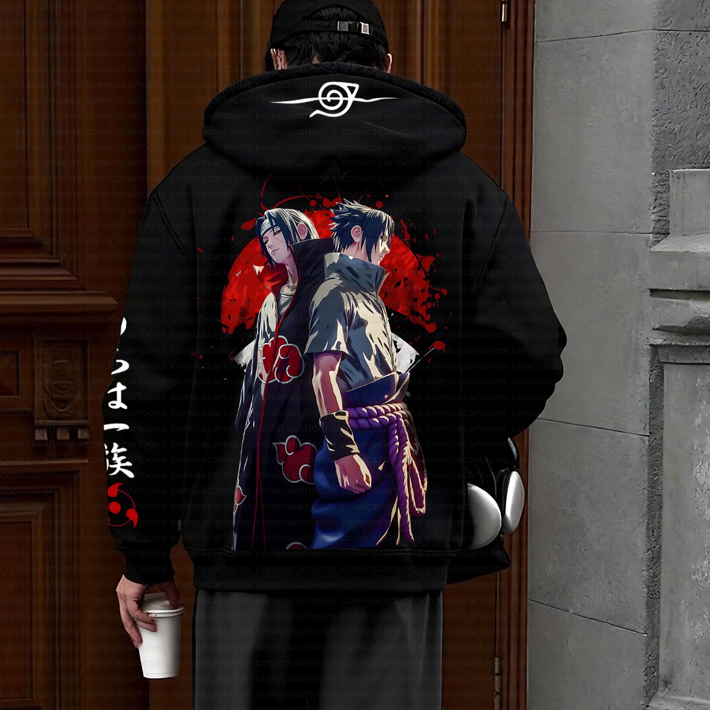 Unisex Graphic Streetwear Vintage Zipper Cardigan Plush Hoodie