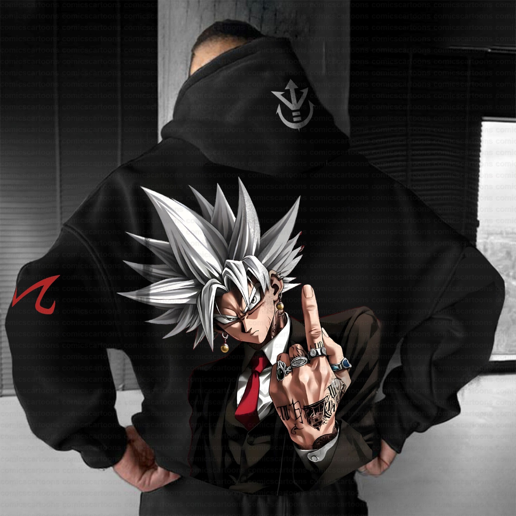 Unisex Anime Inspired Vintage Plush Hoodie