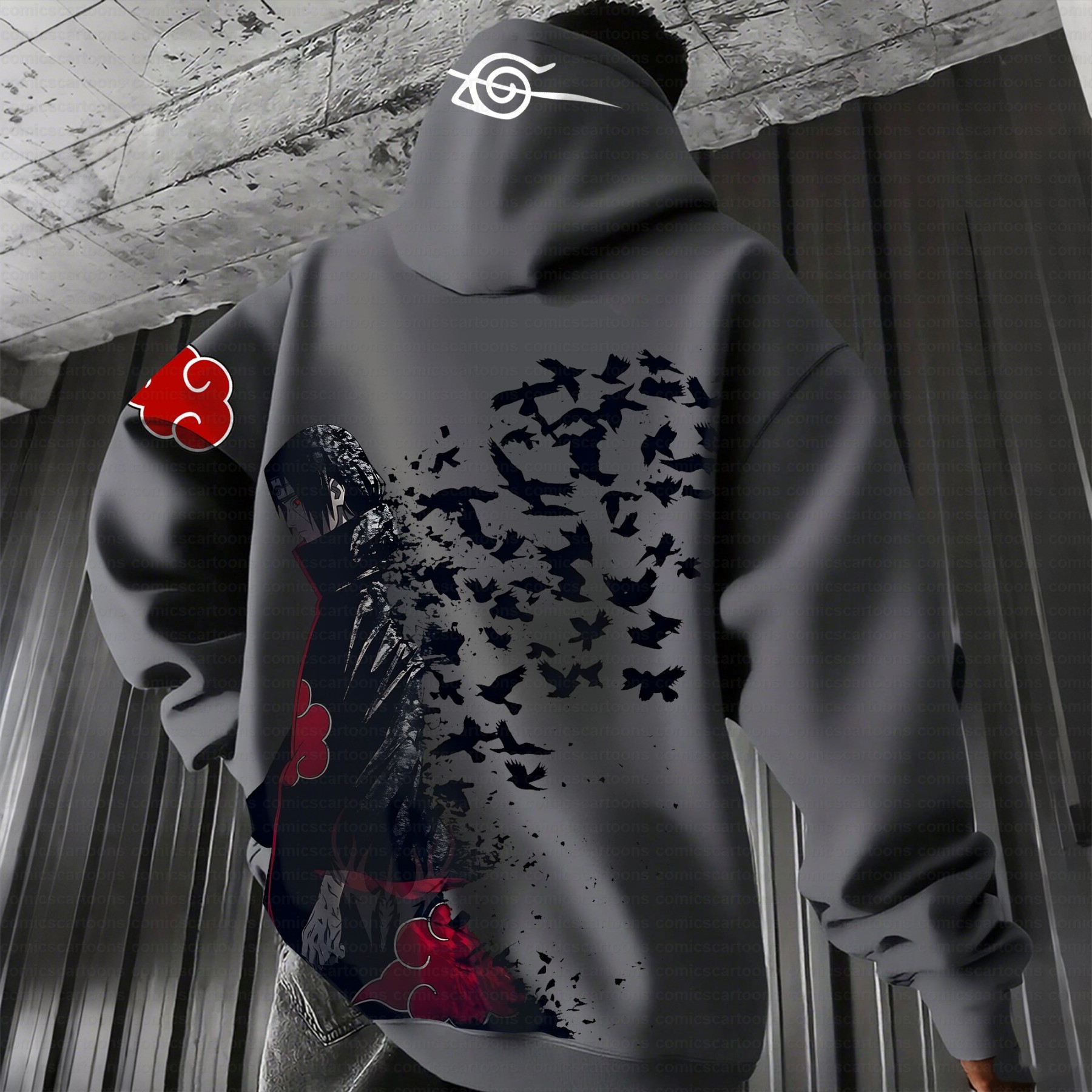 Unisex Anime Graphic Streetwear Vintage Hoodie