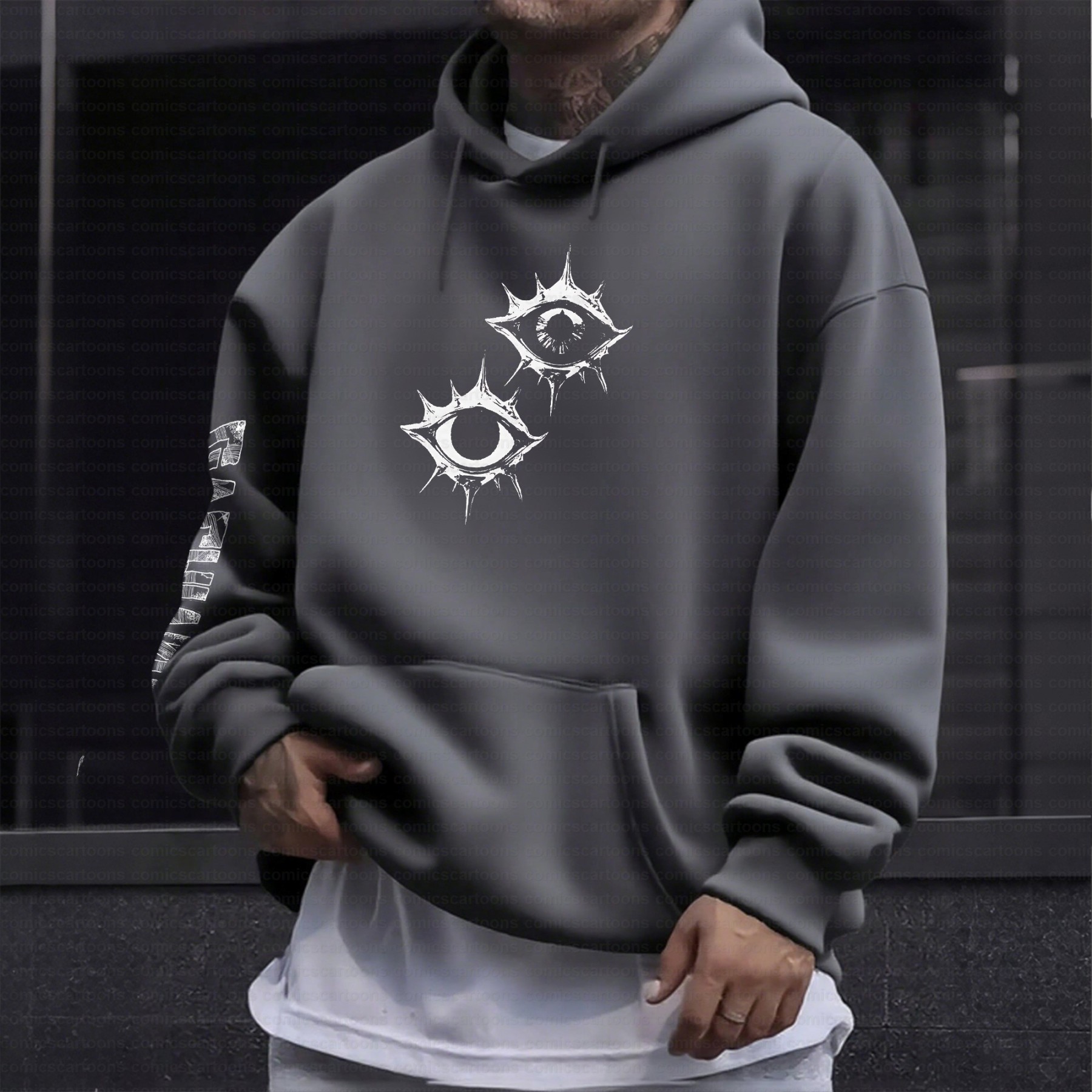 Unisex Graphic Streetwear Vintage Plush Hoodie