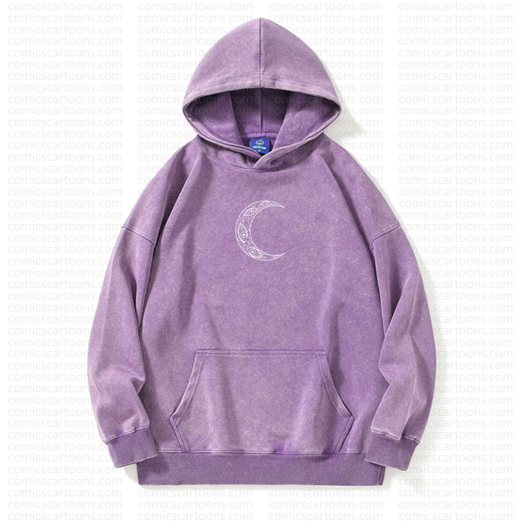 Unisex Anime Graphic Streetwear Vintage Washed Hoodie