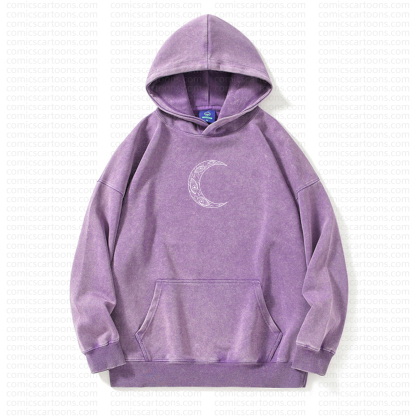 Unisex Anime Graphic Streetwear Vintage Washed Hoodie