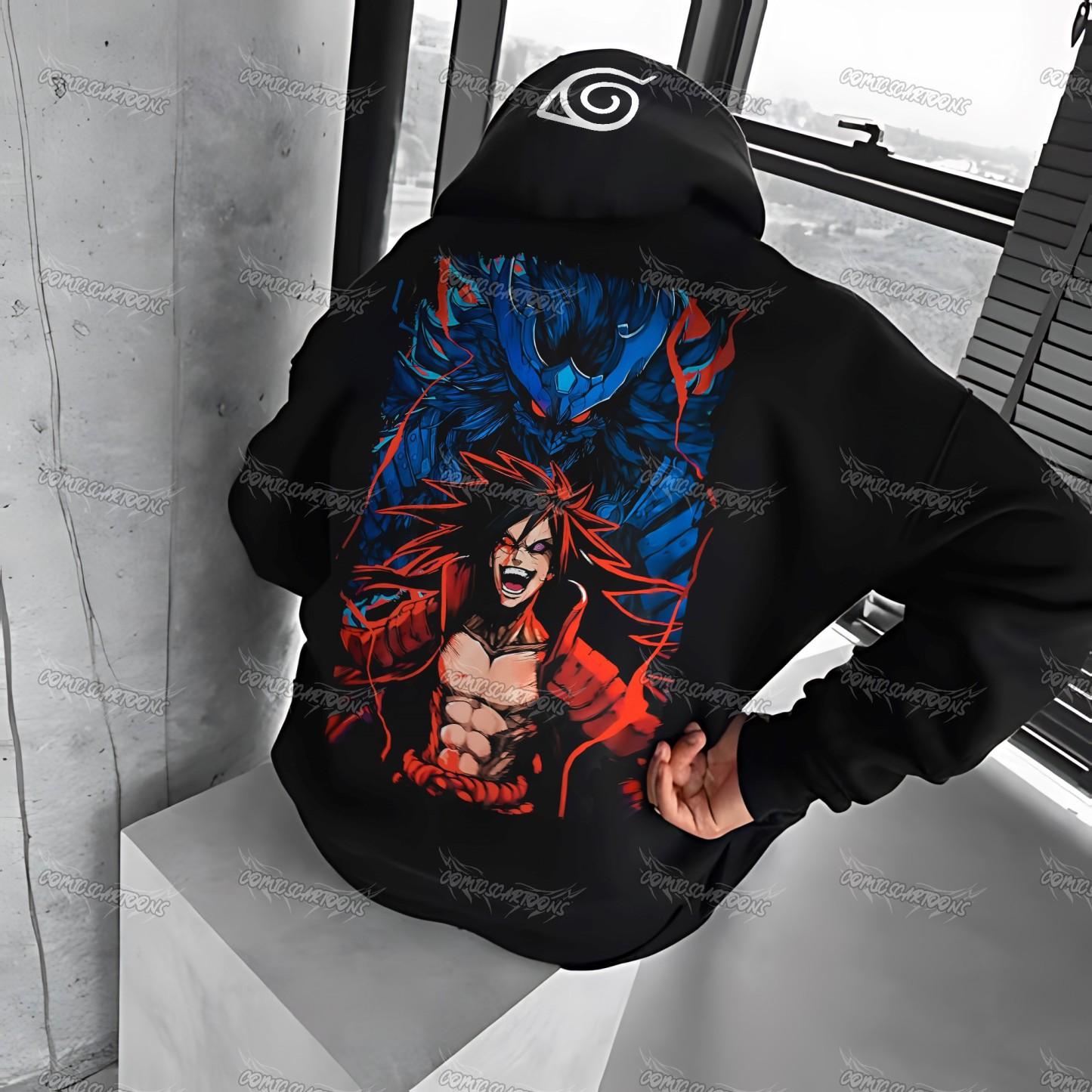 Unisex Anime Graphic Streetwear Vintage Hoodie