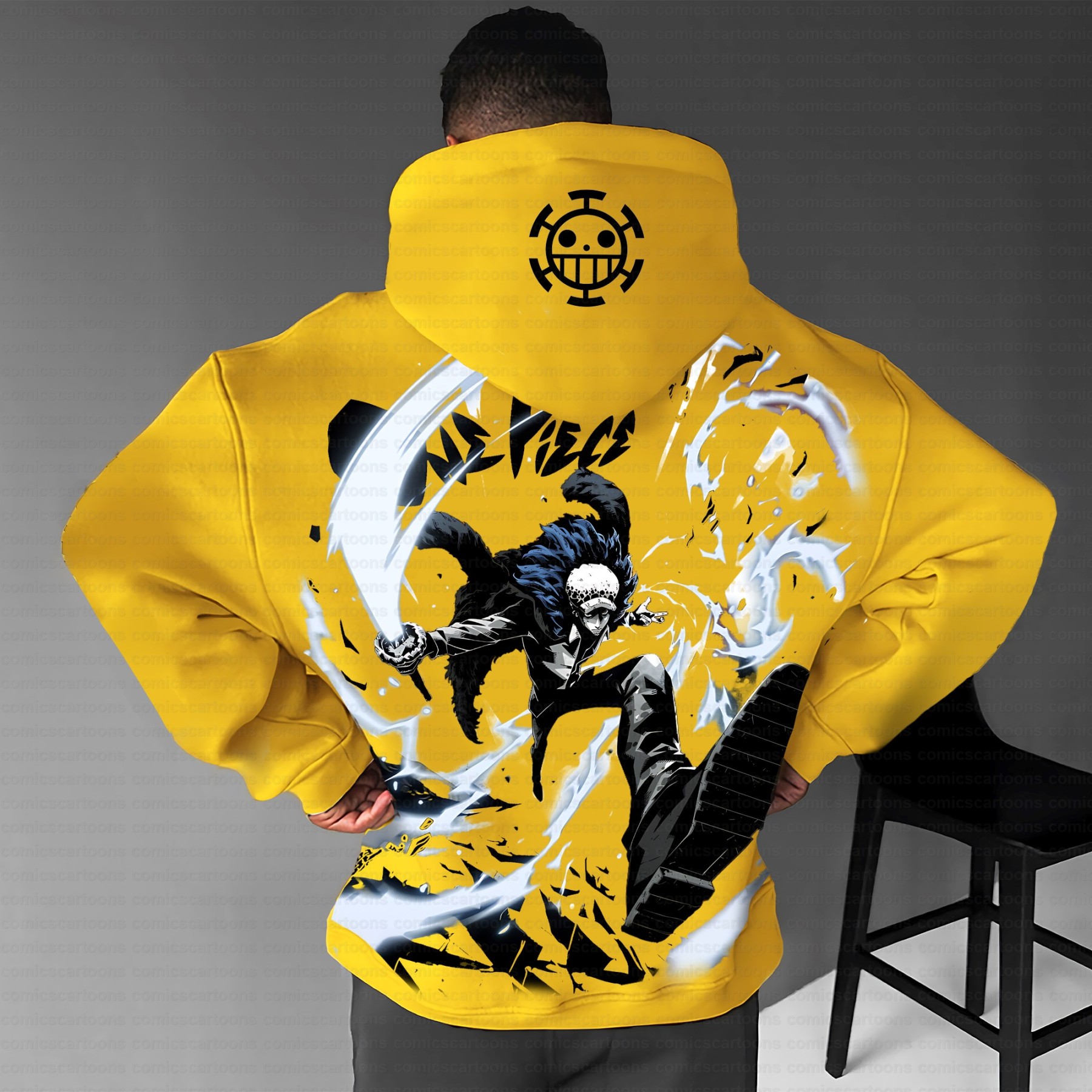 Unisex Anime Inspired Vintage Plush Hoodie