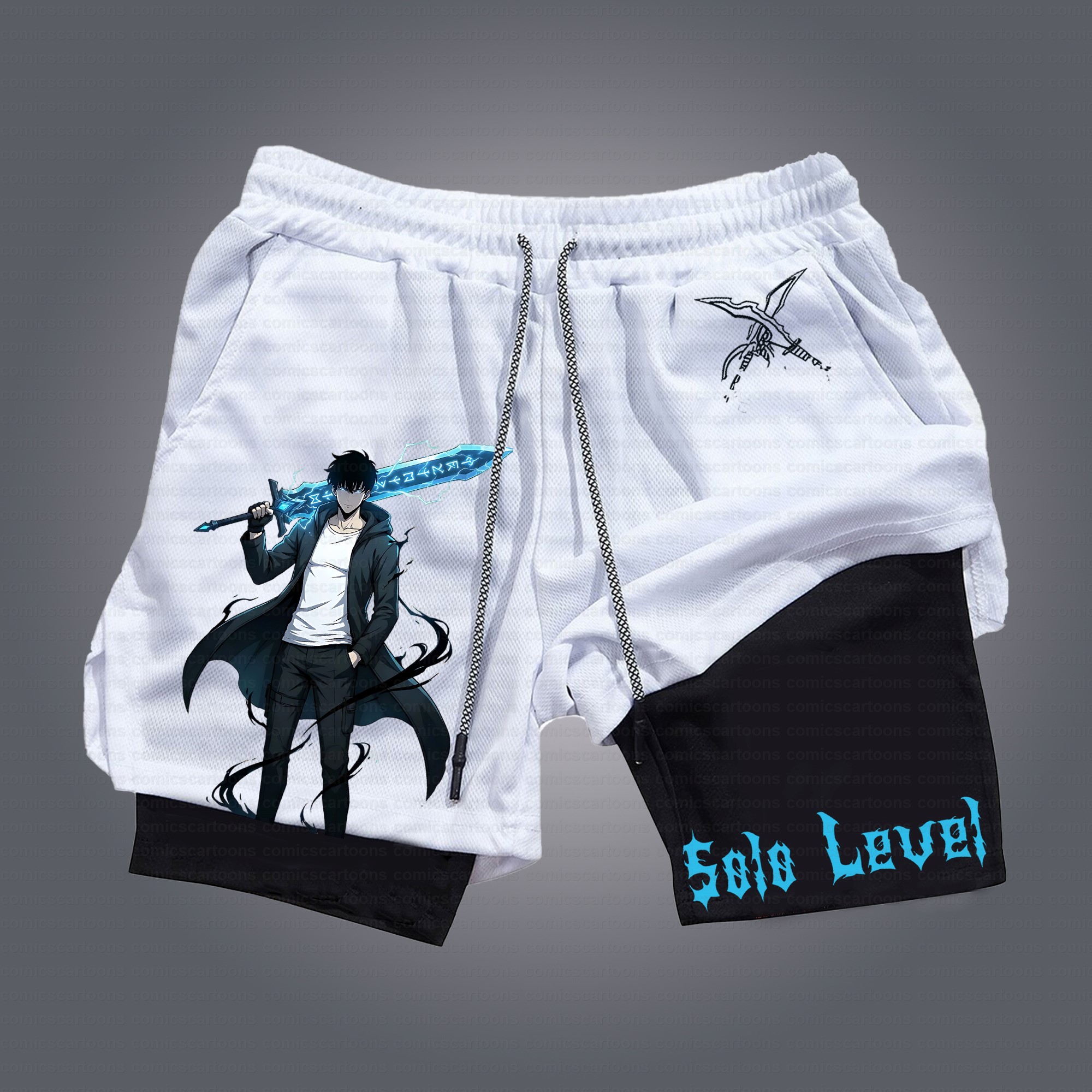 Unisex Casual Anime Streetwear Gym Shorts