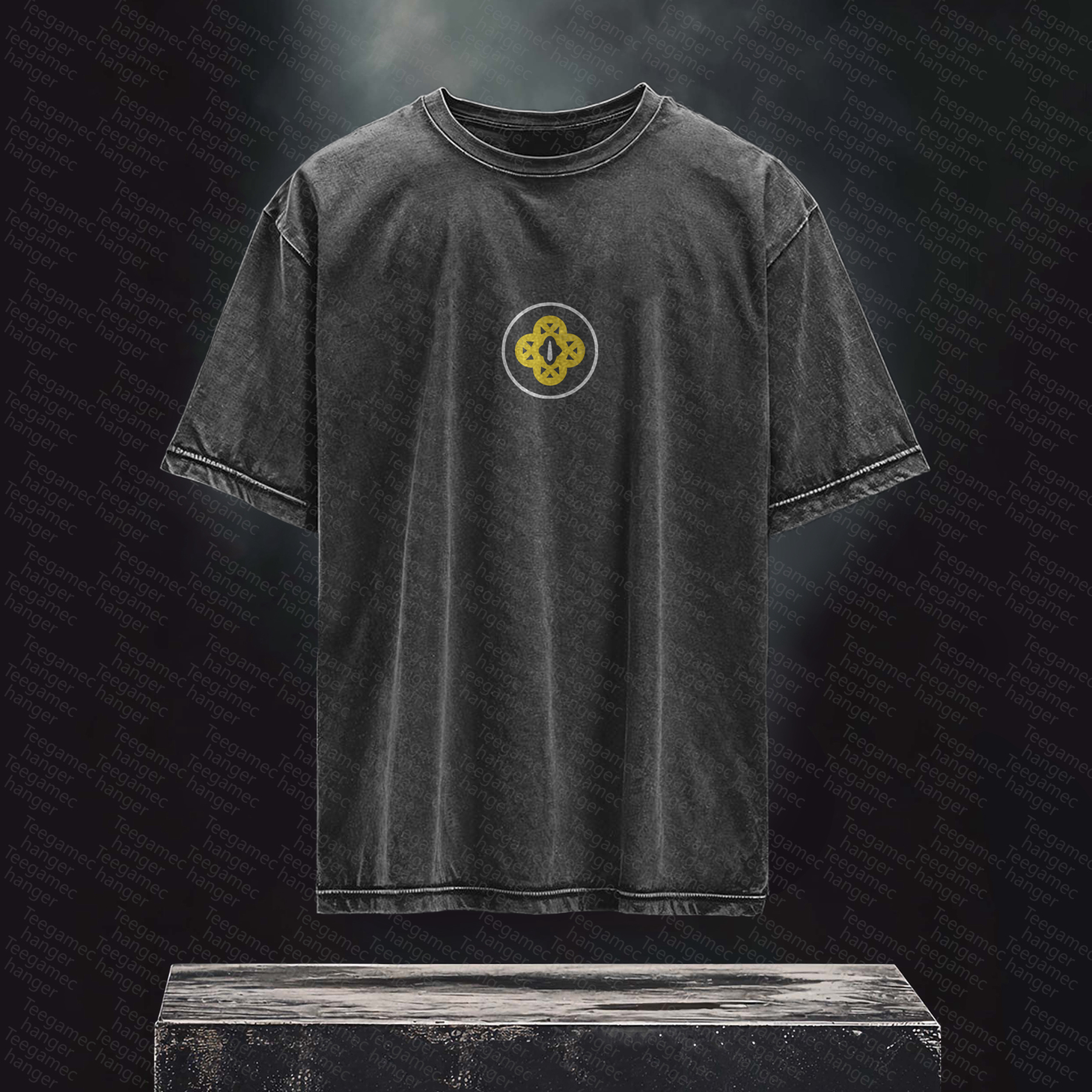 Unisex High Quality Inspired Vintage Washed 3D Direct Injection T-Shirt