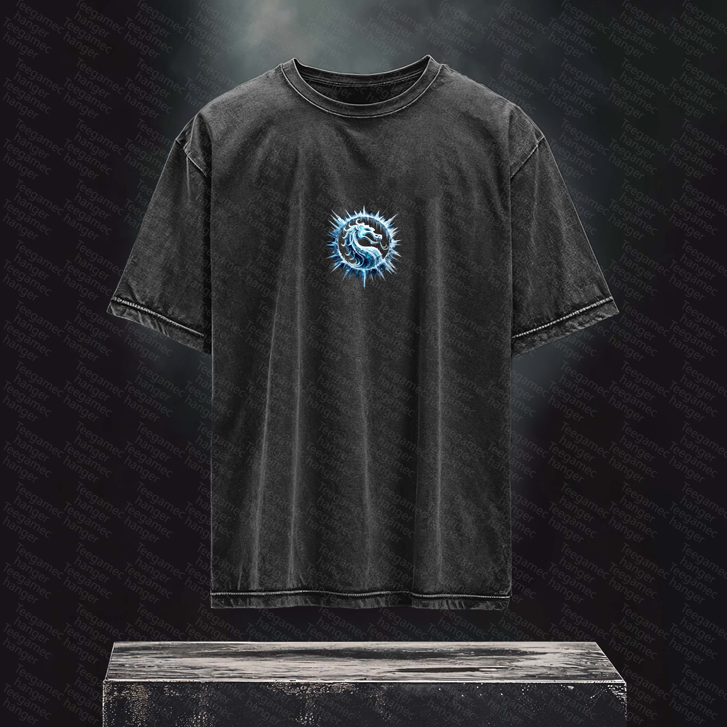 Unisex High Quality Inspired Vintage Washed 3D Direct Injection T-Shirt