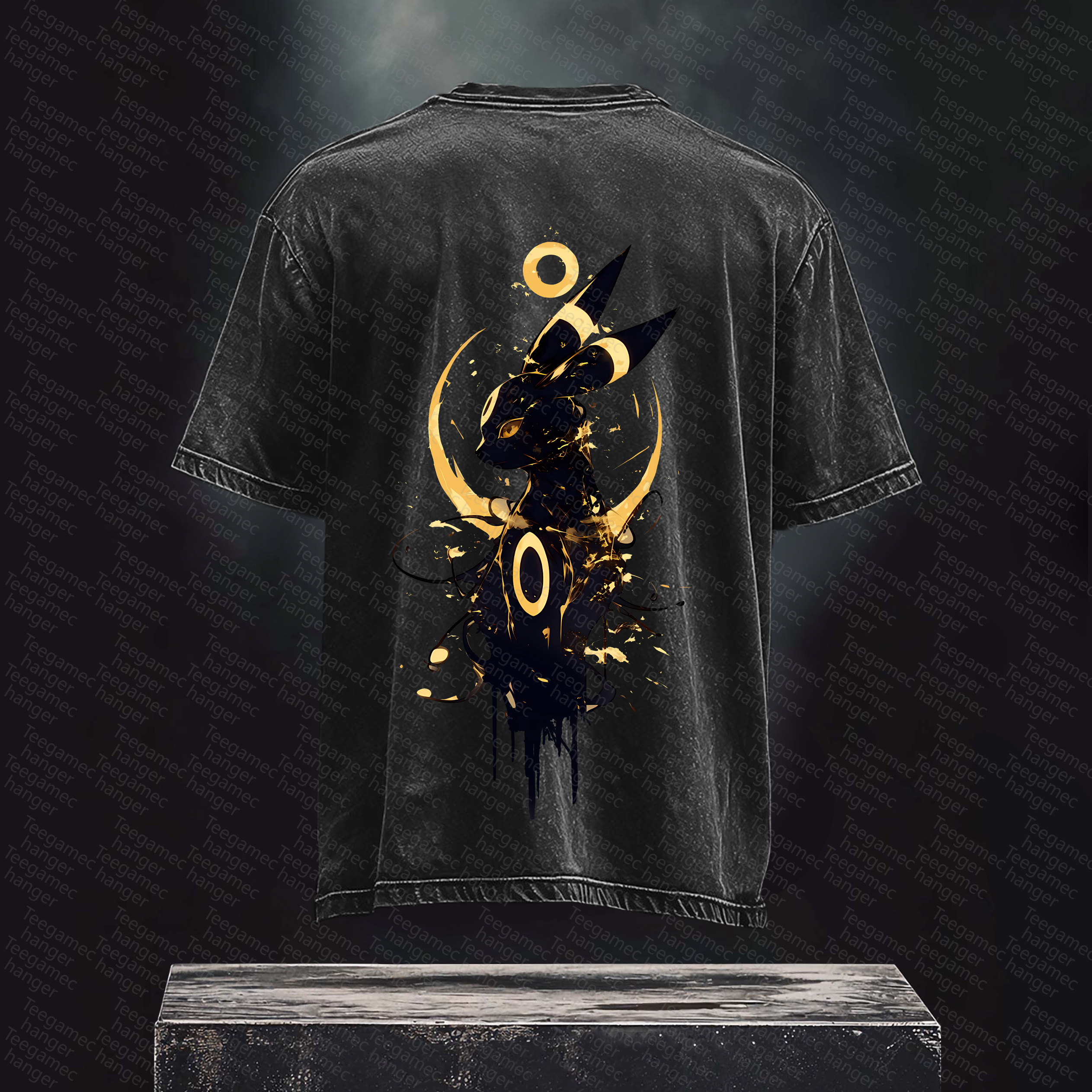 Unisex High Quality Inspired Vintage Washed 3D Direct Injection T-Shirt