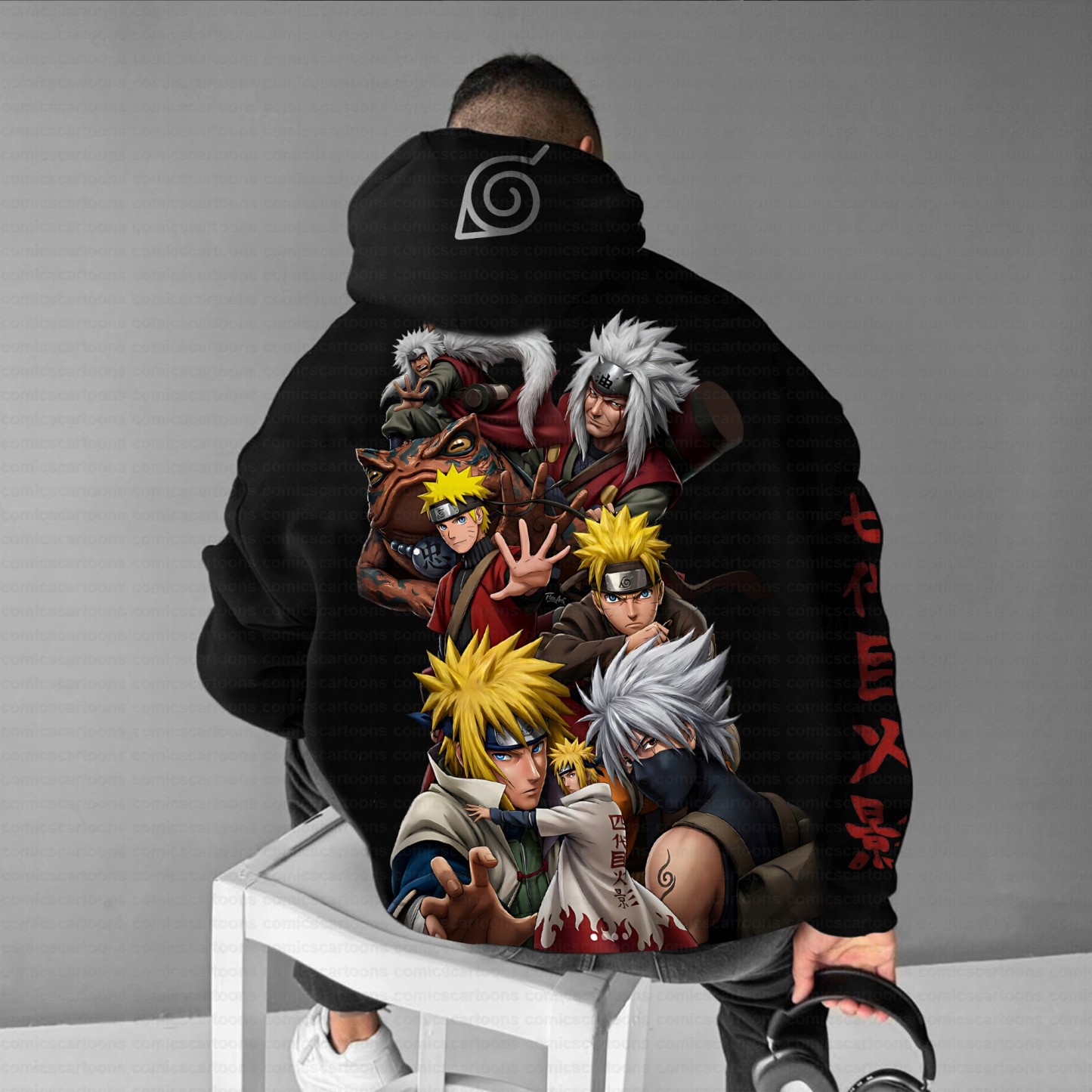 Unisex Anime Graphic Streetwear Vintage Hoodie