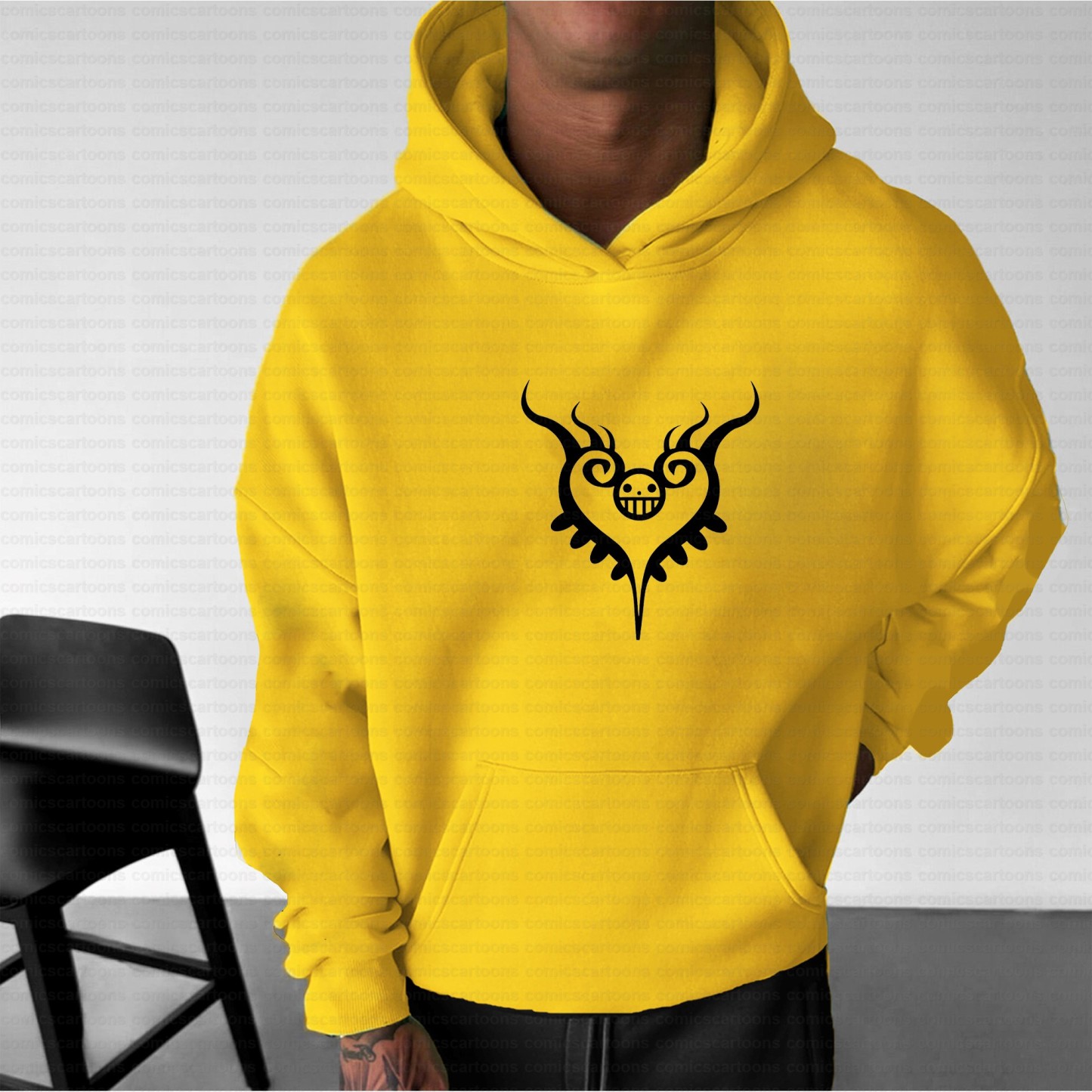 Unisex Anime Inspired Vintage Plush Hoodie