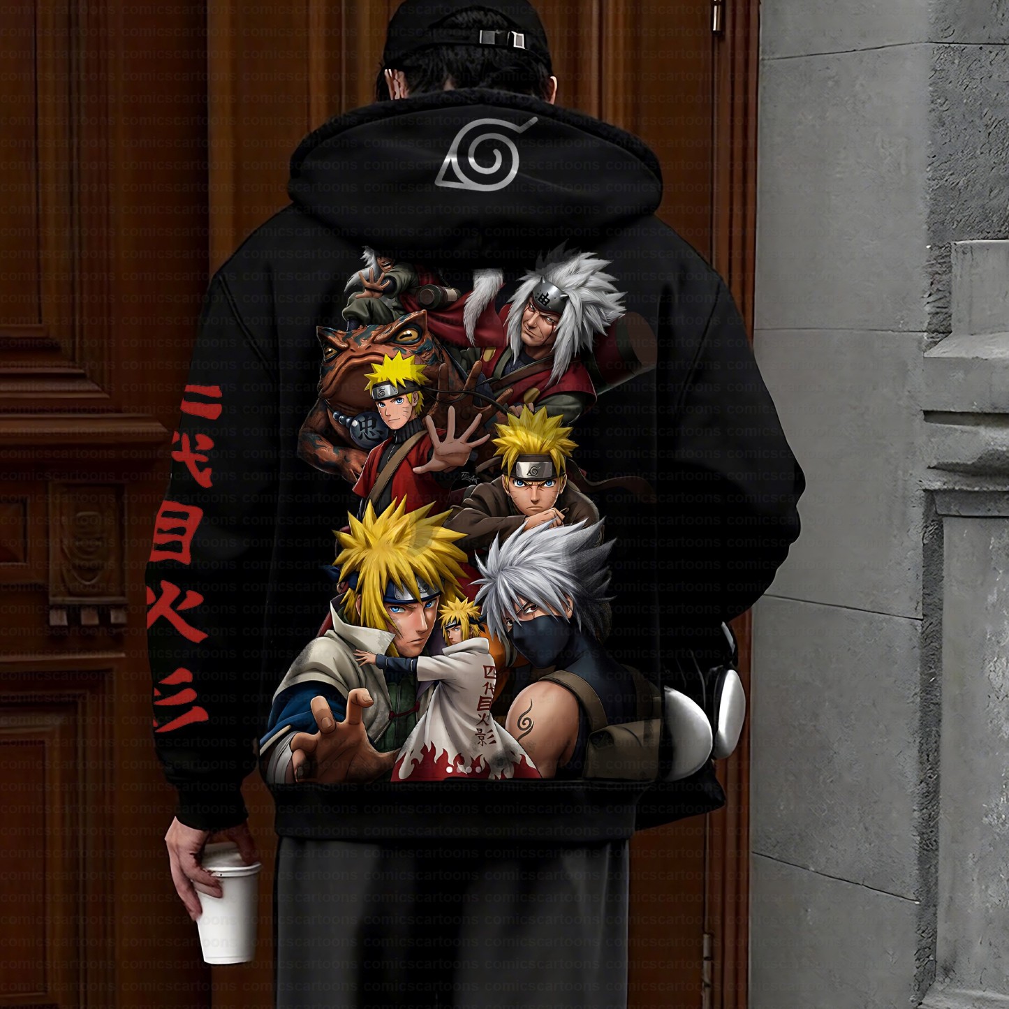 Unisex Graphic Streetwear Vintage Zipper Cardigan Plush Hoodie