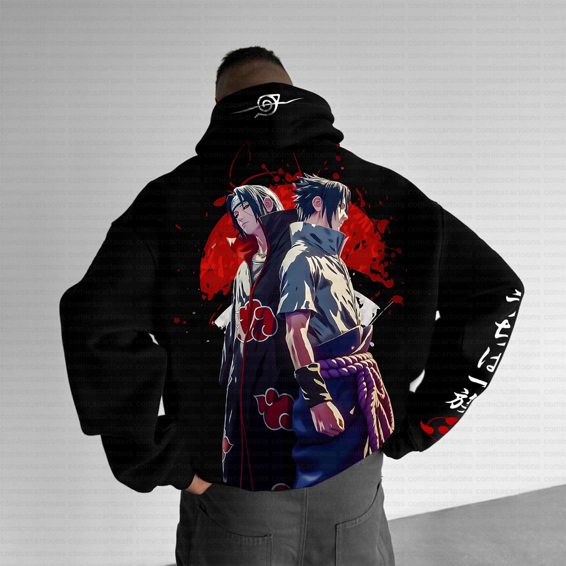 Unisex Anime Graphic Streetwear Vintage Hoodie