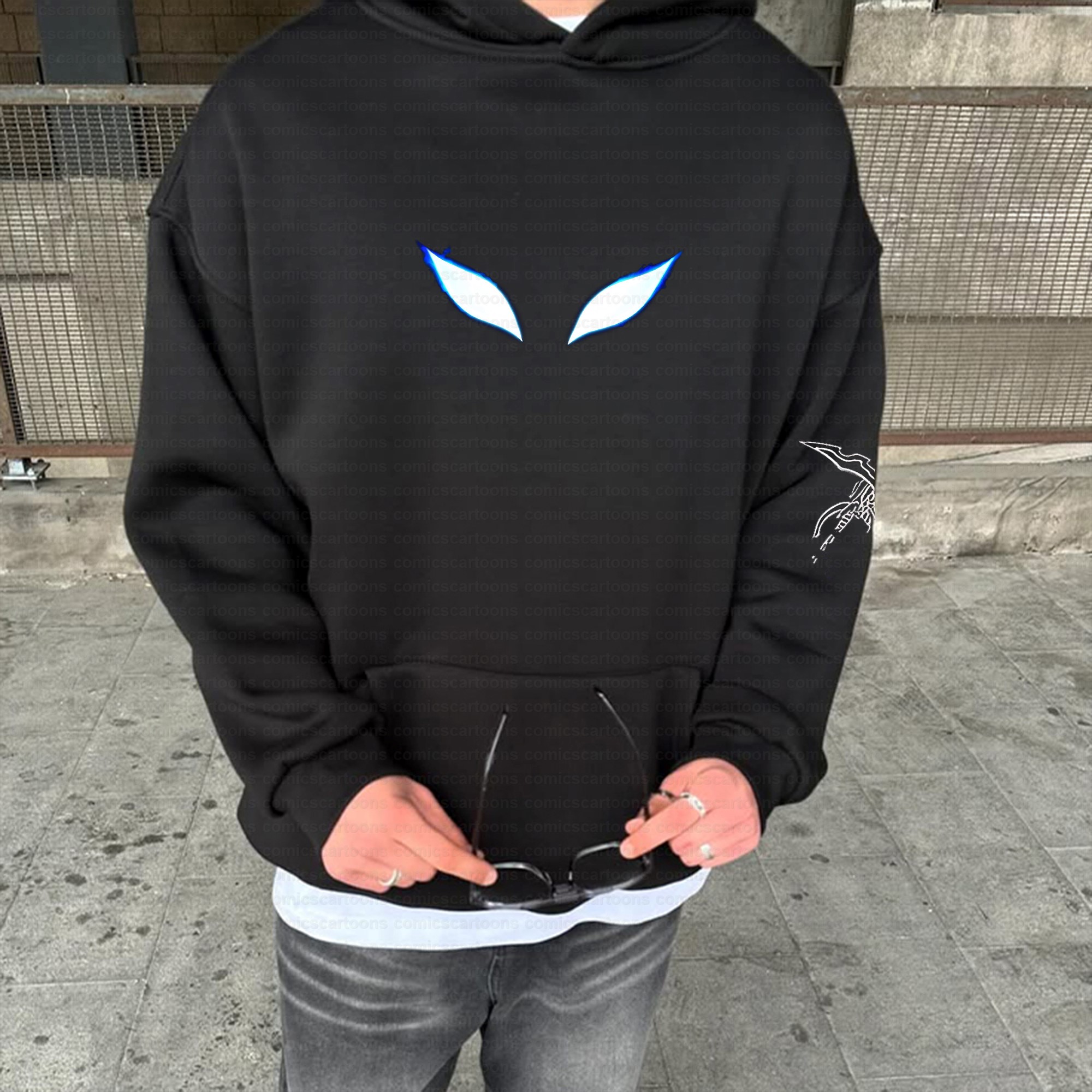 Unisex Anime Inspired Vintage Plush Hoodie