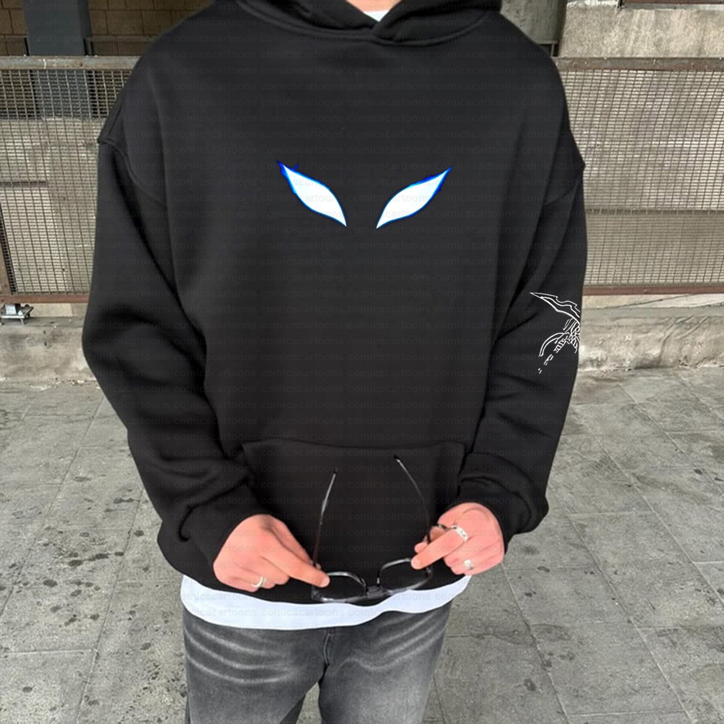 Unisex Anime Inspired Vintage Plush Hoodie