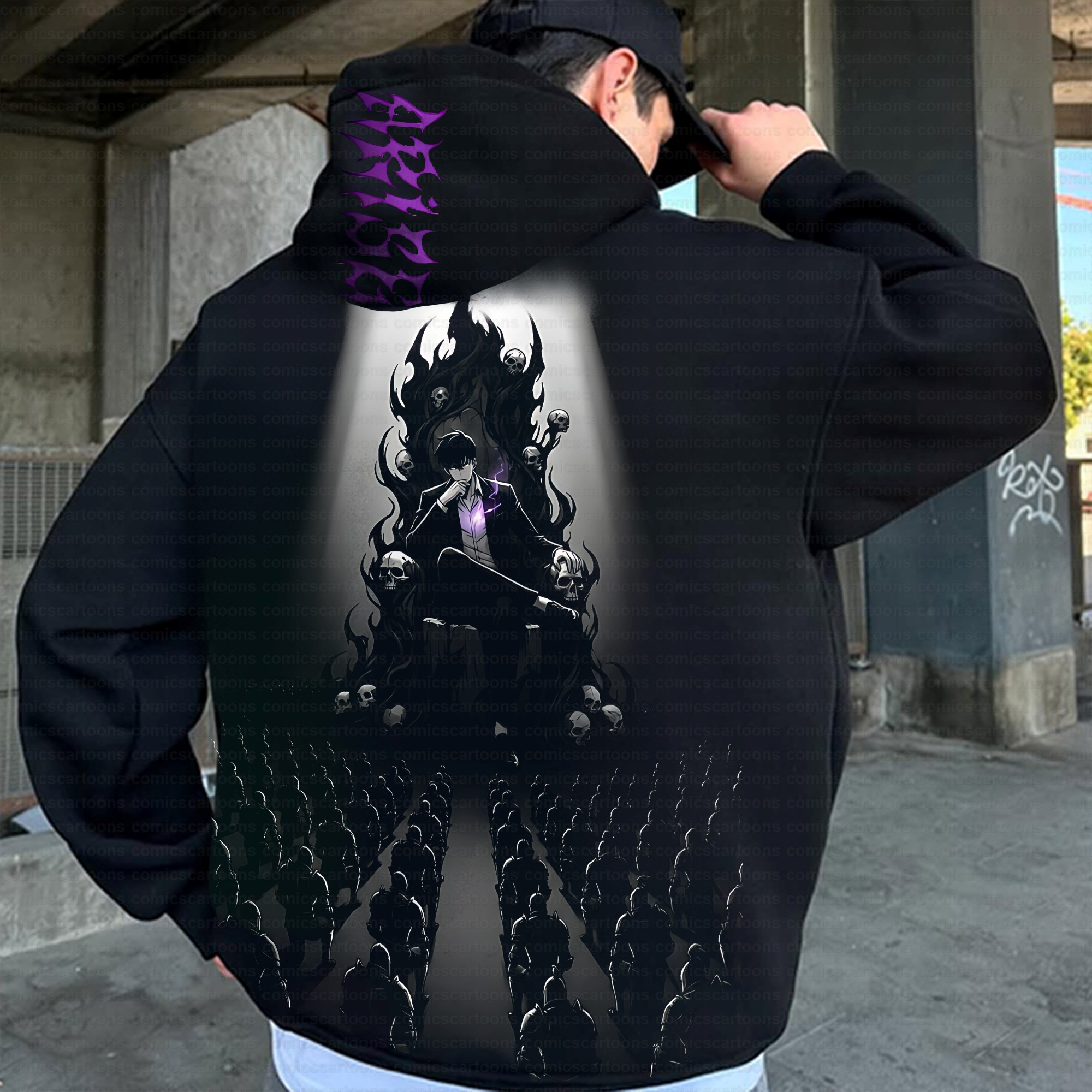 Unisex Anime Inspired Vintage Plush Hoodie