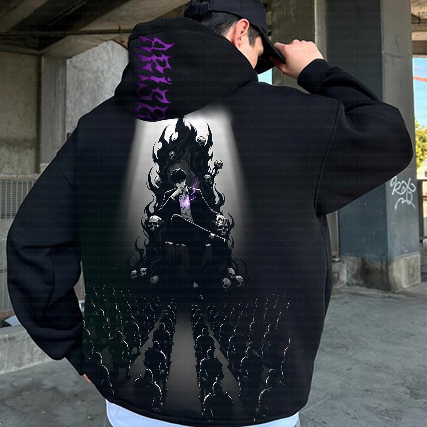 Unisex Anime Inspired Vintage Plush Hoodie