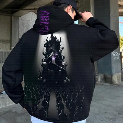 Unisex Anime Inspired Vintage Plush Hoodie