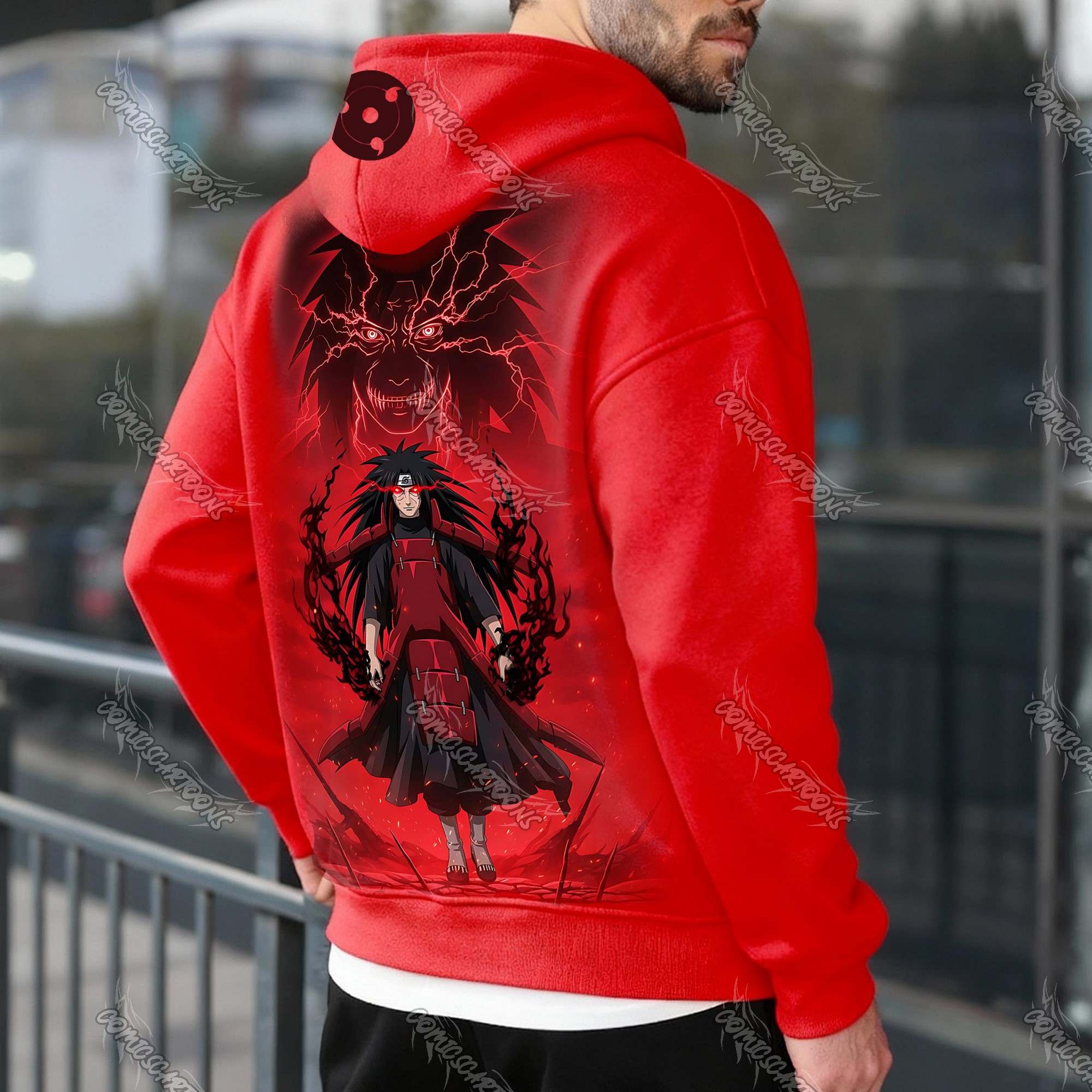 (Naruto)Unisex Graphic Streetwear Vintage Zipper Cardigan Plush Hoodie