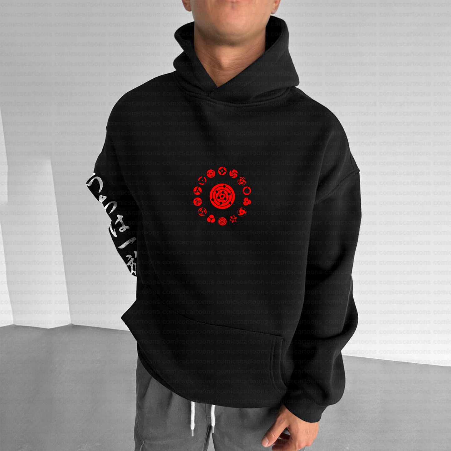 Plus Velvet Unisex Anime Graphic Streetwear Vintage Hoodie