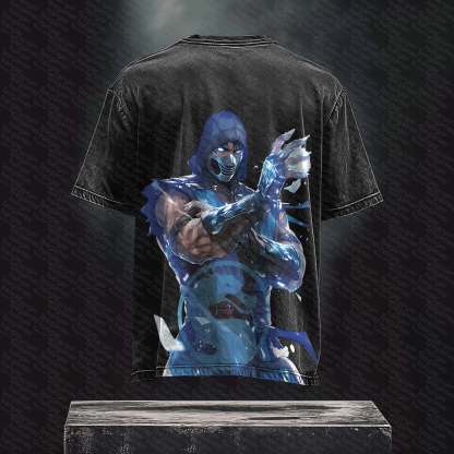 Unisex  Inspired Vintage Washed T-Shirt丨 Mortal Kombat