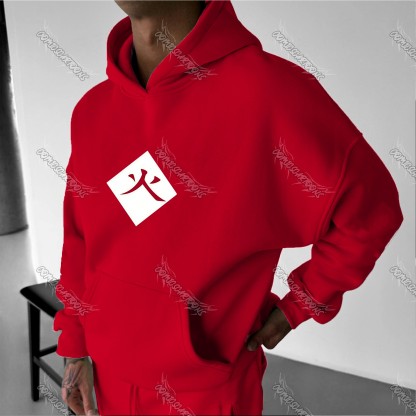 (Naruto)Plus Velvet Unisex Anime Graphic Streetwear Vintage Hoodie