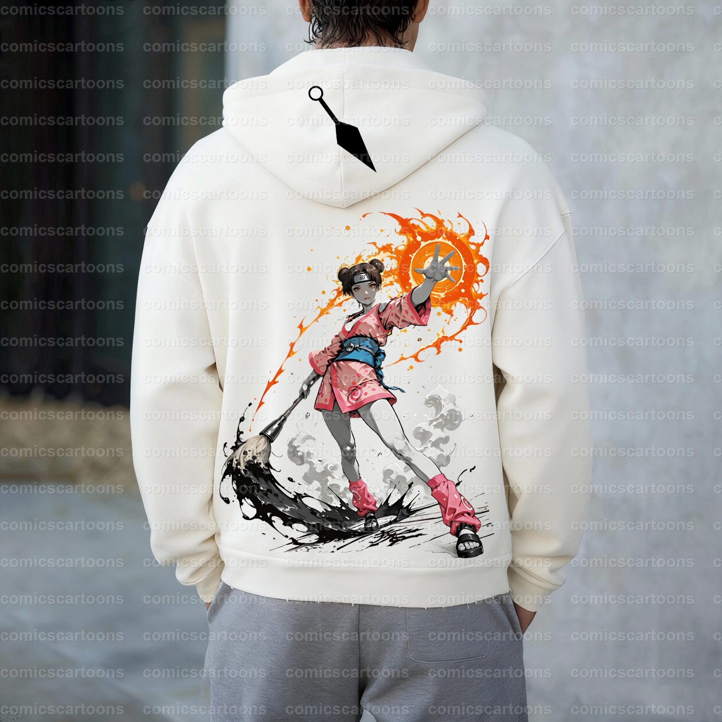 Unisex Graphic Streetwear Vintage Zipper Cardigan Plush Hoodie