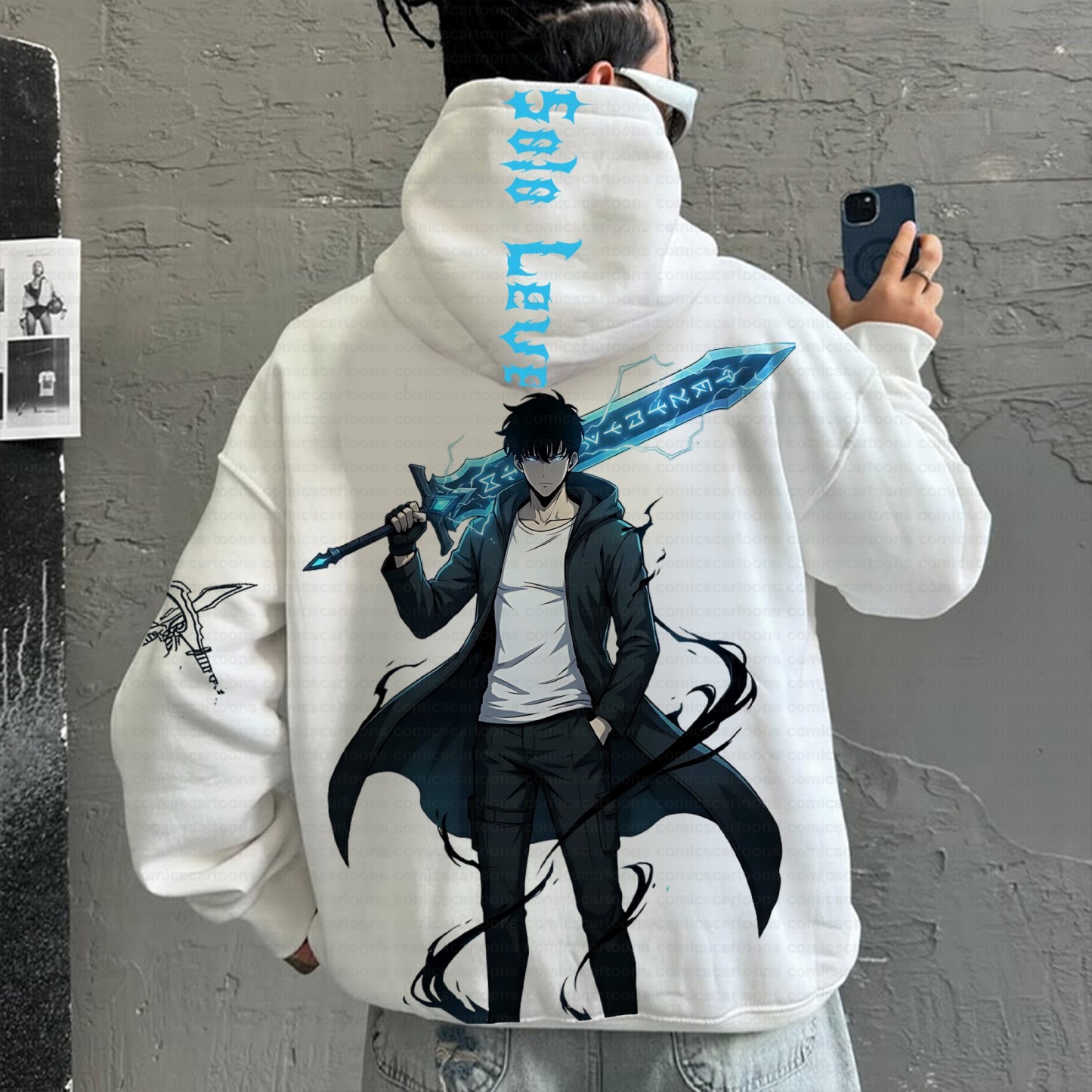 Unisex Anime Inspired Vintage Plush Hoodie