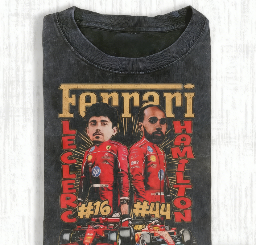 CHARLES LECLERC & LEWIS HAMILTON TEE