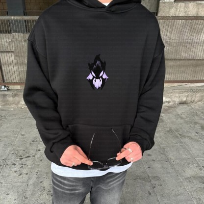 Unisex Anime Inspired Vintage Plush Hoodie