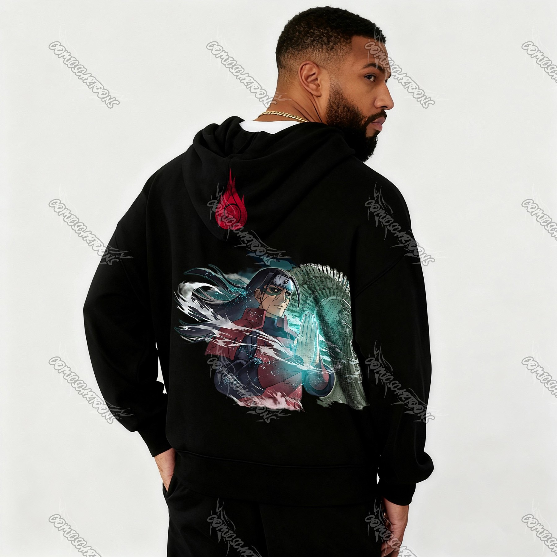 Unisex Graphic Streetwear Vintage Zipper Cardigan Plush Hoodie