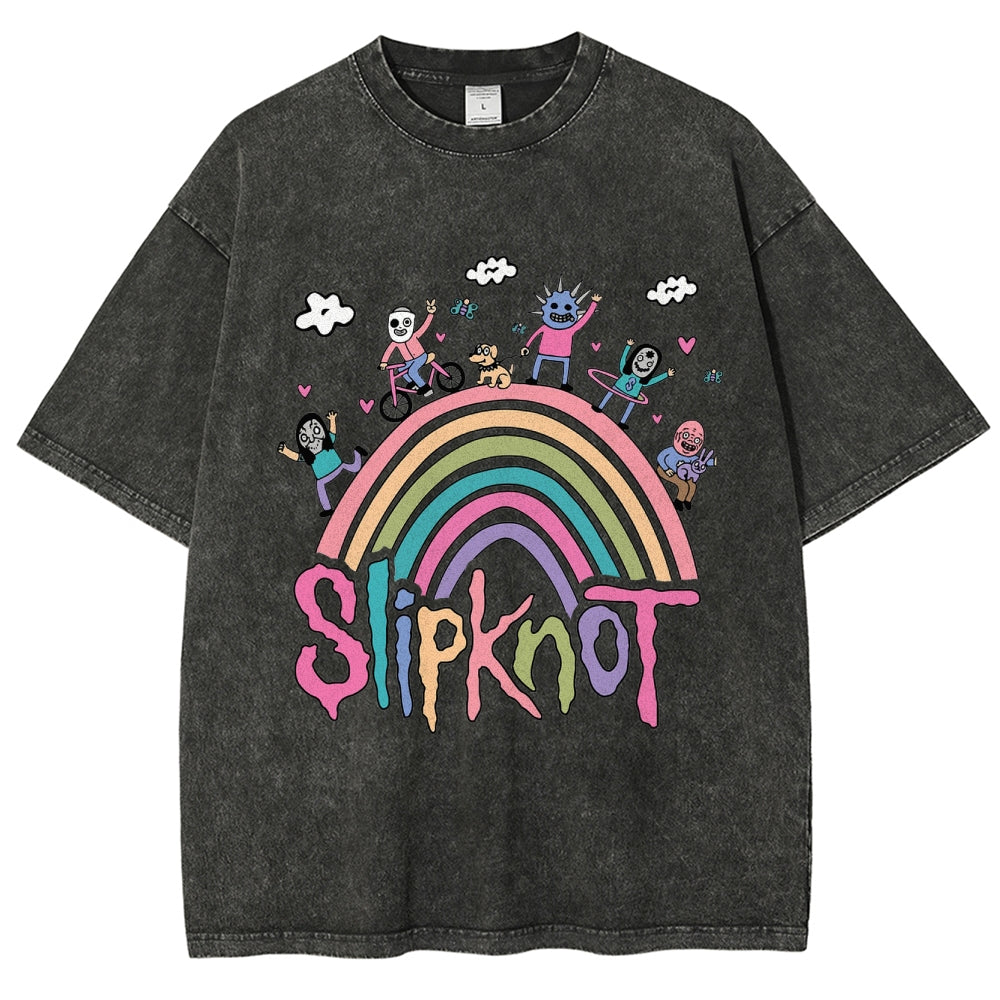 MUSIC SLIPKNOT VINTAGE WASHED TEE.Movie