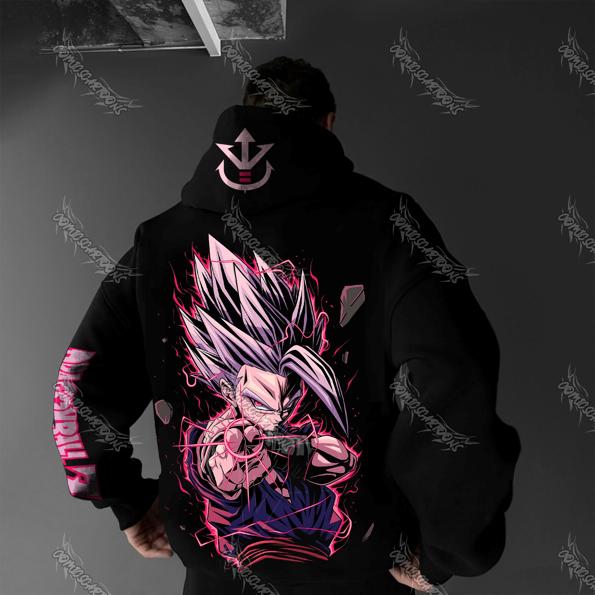 Plus Velvet Unisex Anime Graphic Streetwear Vintage Hoodie