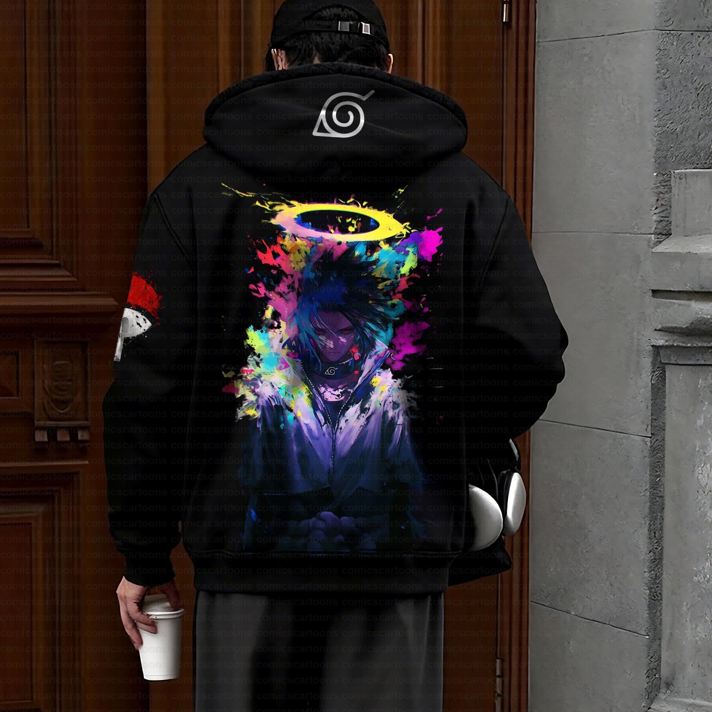 Unisex Graphic Streetwear Vintage Zipper Cardigan Plush Hoodie