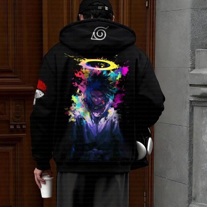 Unisex Graphic Streetwear Vintage Zipper Cardigan Plush Hoodie