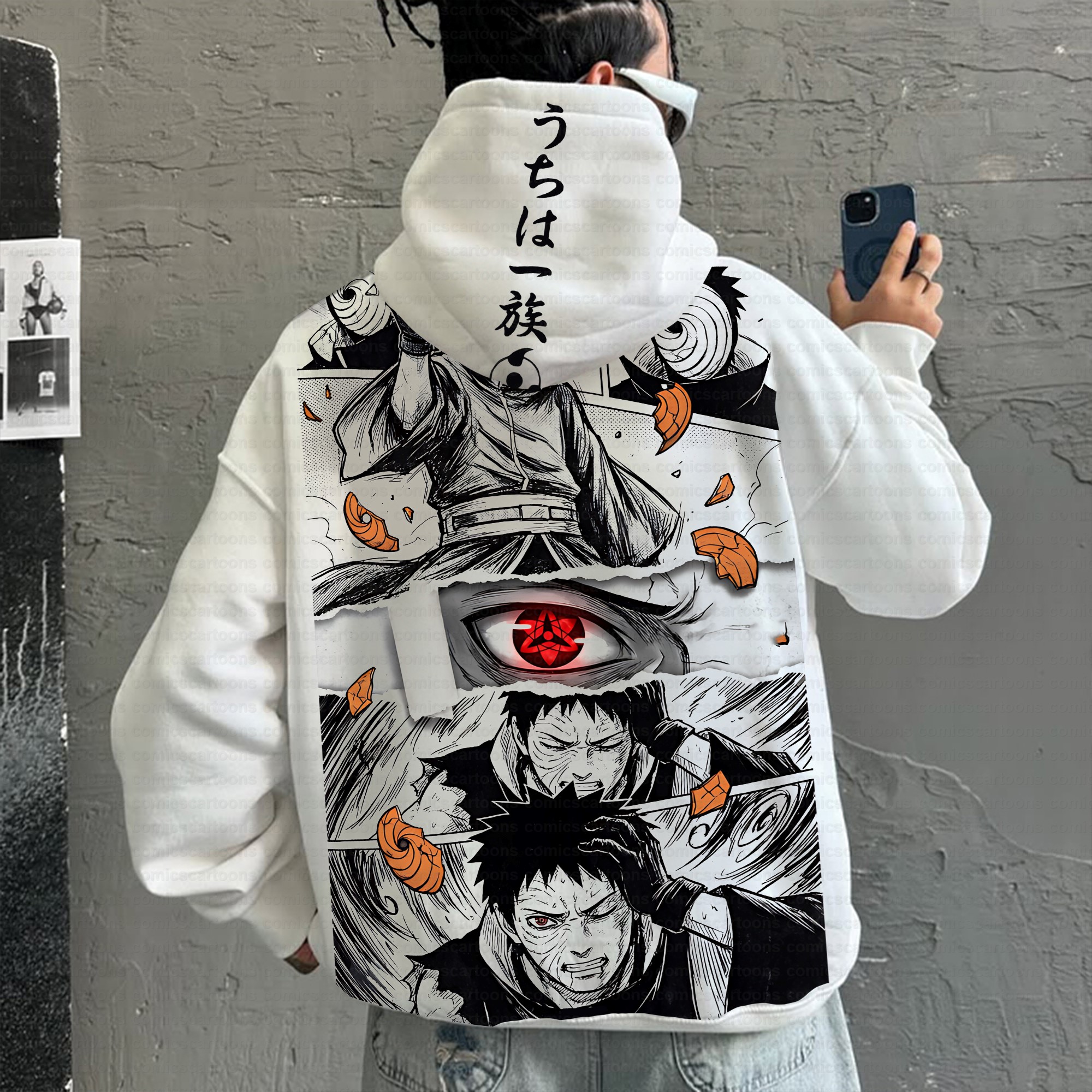 Unisex Anime Inspired Vintage Plush Hoodie