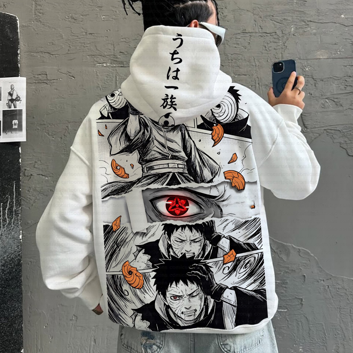 Unisex Anime Inspired Vintage Plush Hoodie