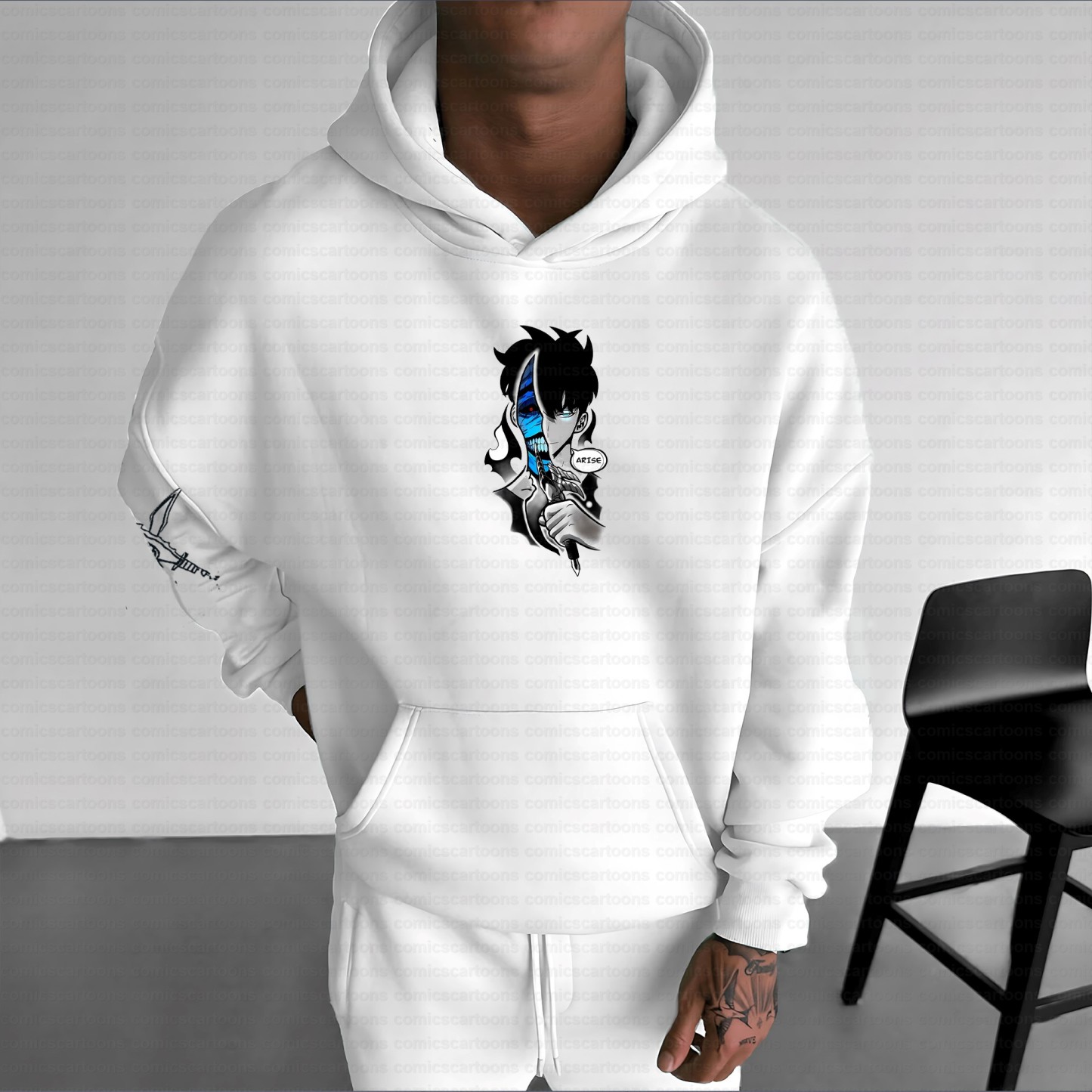 Unisex Anime Inspired Vintage Plush Hoodie