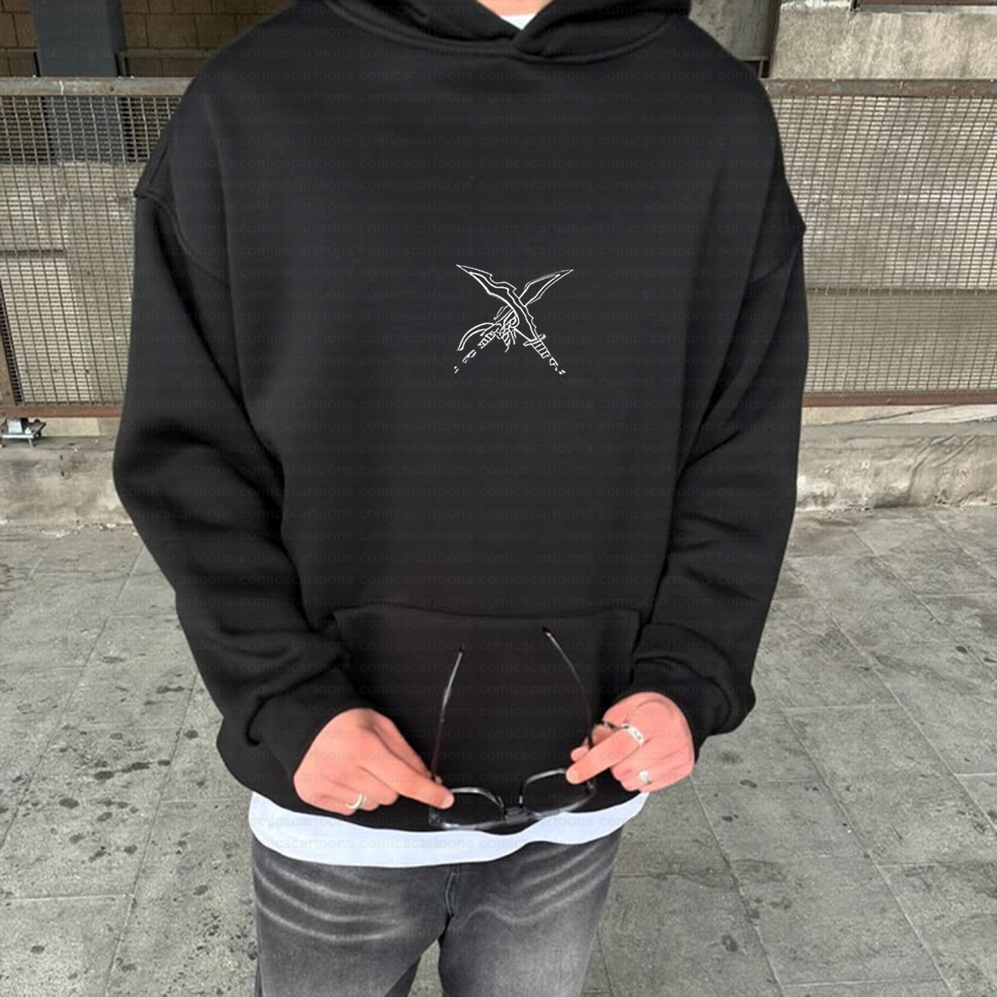 Unisex Anime Inspired Vintage Plush Hoodie