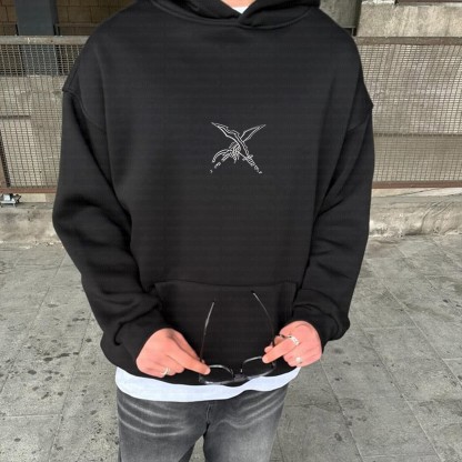 Unisex Anime Inspired Vintage Plush Hoodie