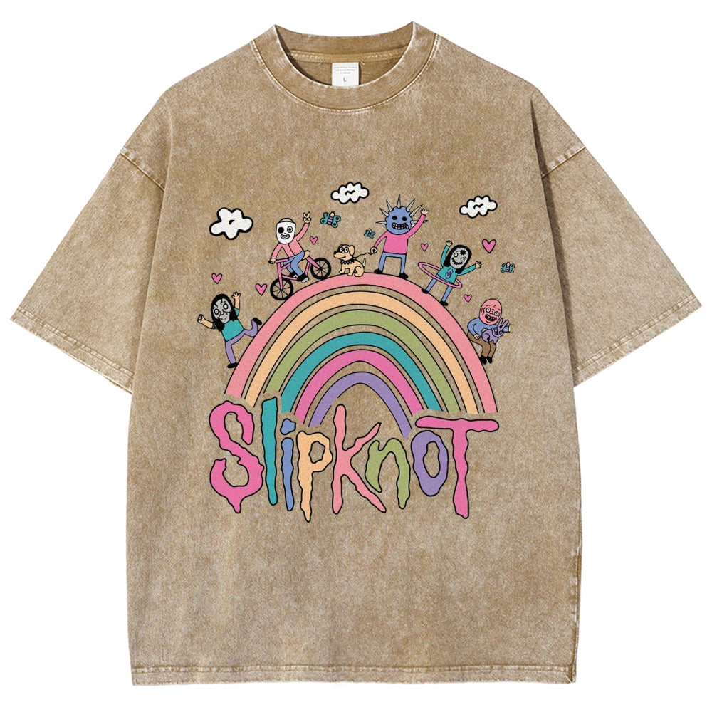 MUSIC SLIPKNOT VINTAGE WASHED TEE.Movie