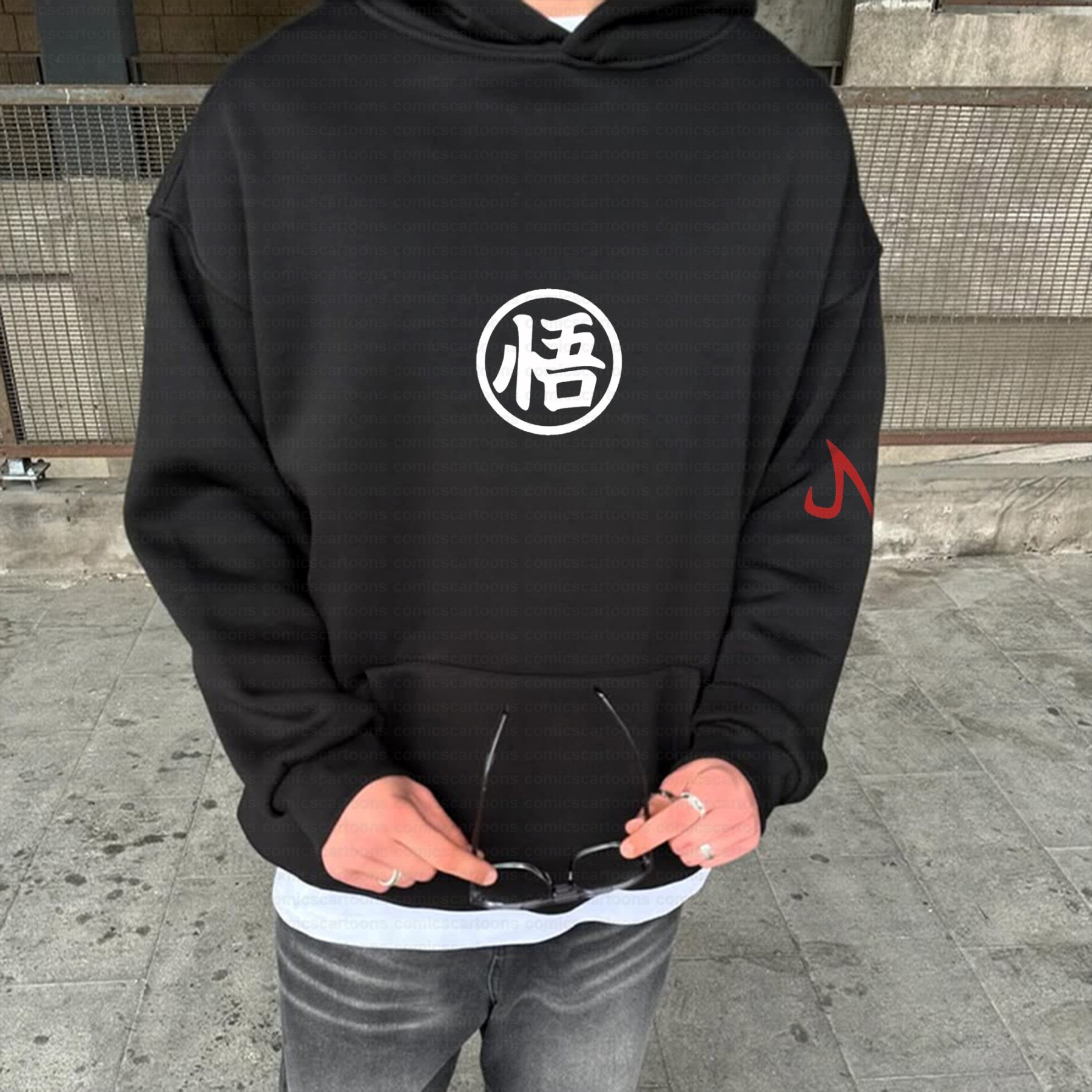 Unisex Anime Inspired Vintage Plush Hoodie