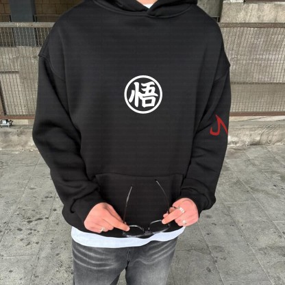 Unisex Anime Inspired Vintage Plush Hoodie