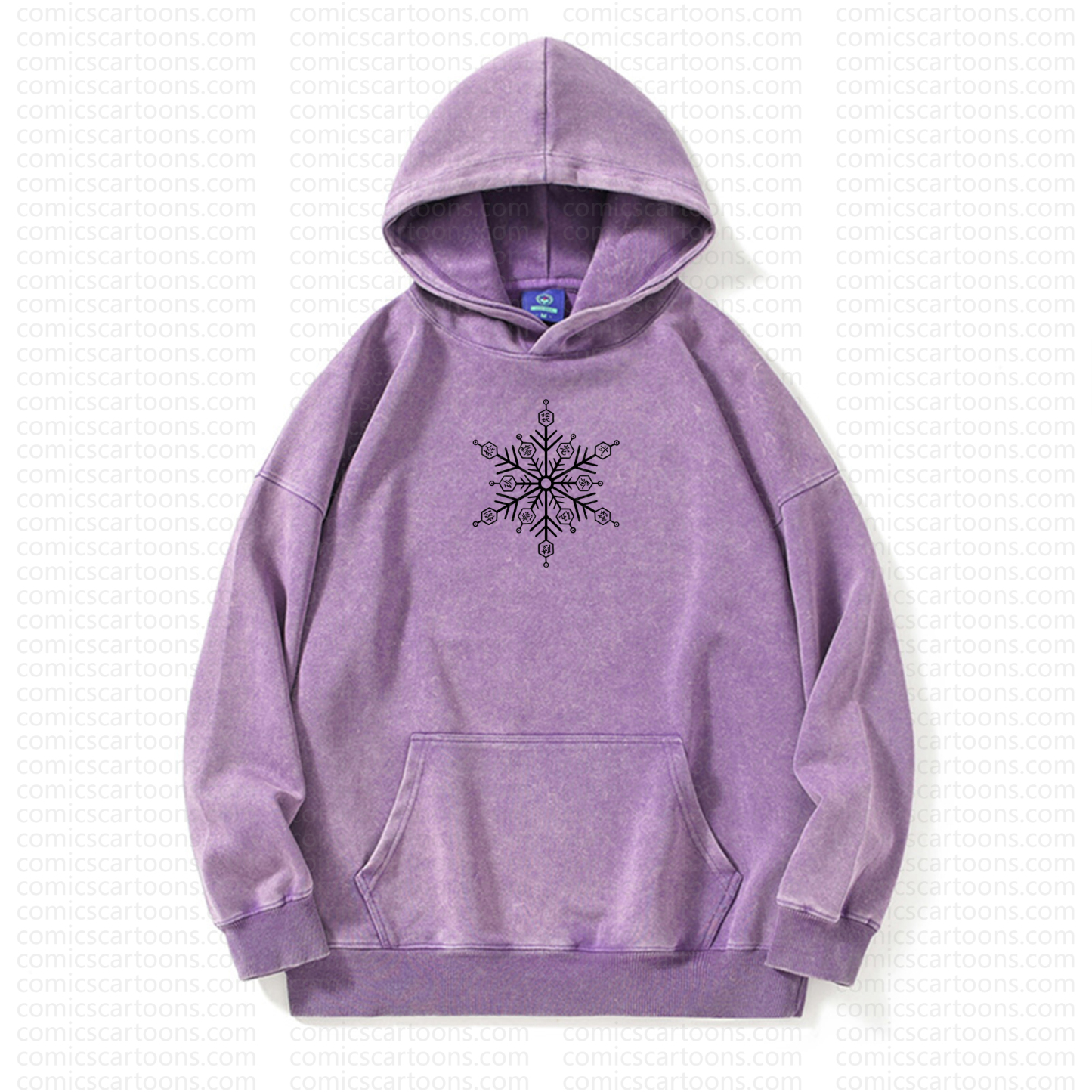 Unisex Anime Graphic Streetwear Vintage Washed Hoodie