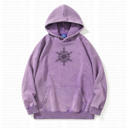 Unisex Anime Graphic Streetwear Vintage Washed Hoodie