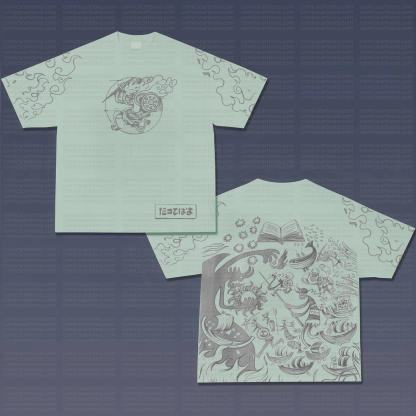 Unisex Anime Pattern Street Retro Plush Hoodie