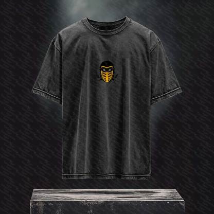 Unisex  Inspired Vintage Washed T-Shirt丨 Mortal Kombat