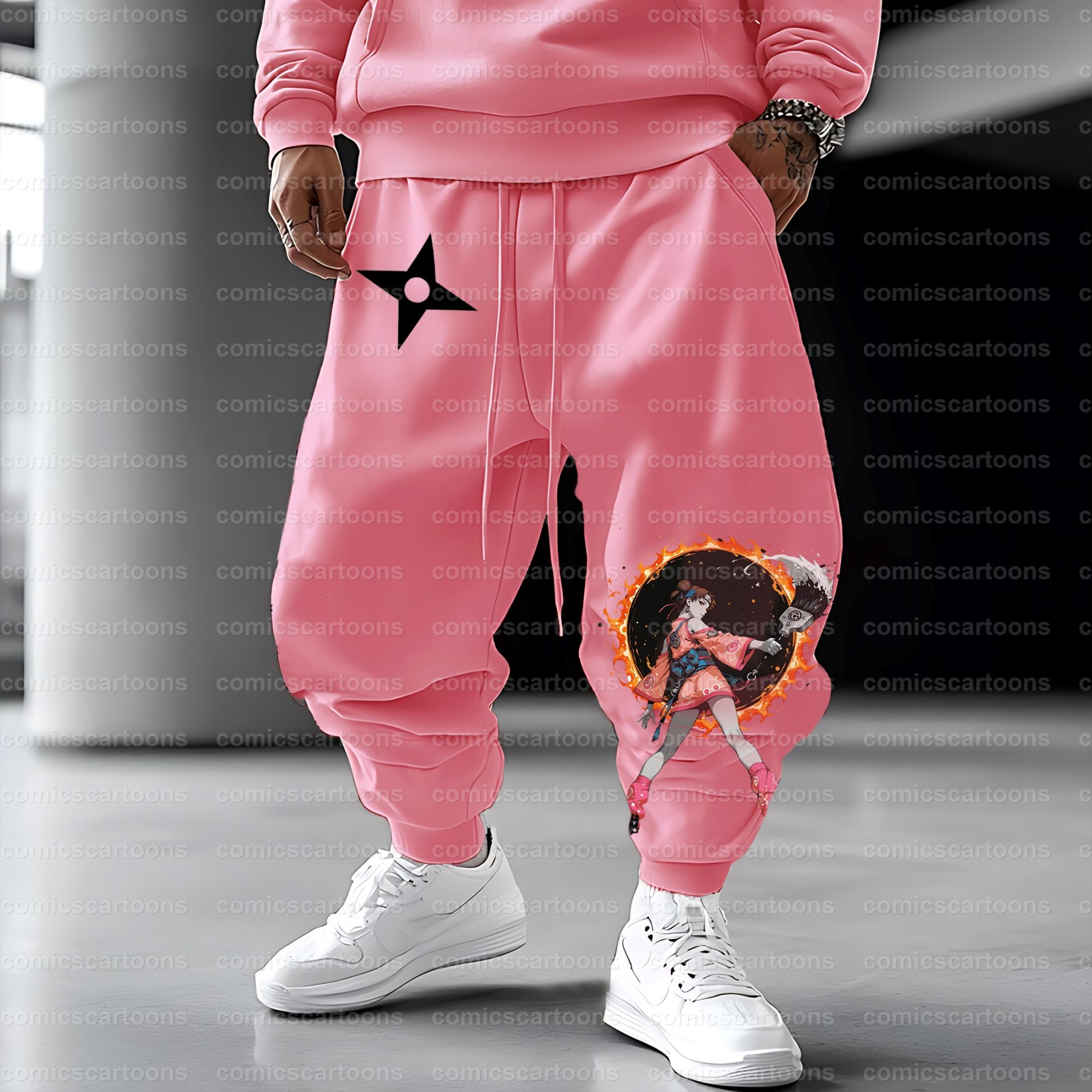 Unisex Anime Inspired Vintage Plush Pants